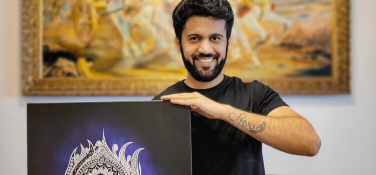 Naynesh Gupte with Artwork by Akanksha